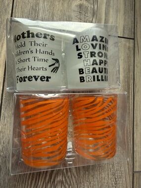 Set of 4 glass tea light candle holders | new in package
